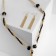 Set 2 objects: earrings, “unison” beads with accuracy, black color in gold, 60 cm