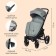 Stroller walking children's maxima (indigo), removable bumper, green color