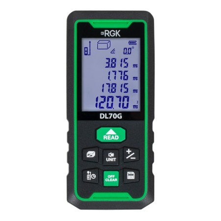 RGK DL70G laser rangefinder, 70 m, grade 2, 500-535 HM, error ± 2