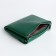 Women's wallet on magnet, green color