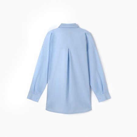Shirt for girls minku color light blue, height 122 cm-12