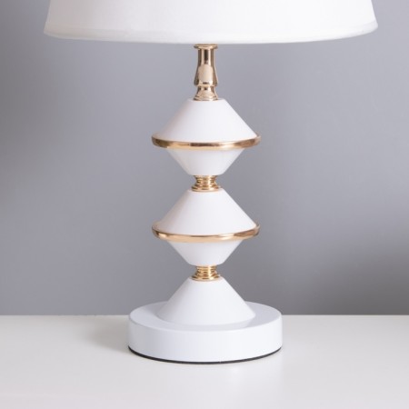 HELP LAM "Christie" 1x40W E27 white/gold 25x25x41cm-3