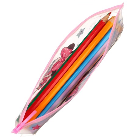 Penal soft, 1 compartment, 100x210 mm, PVC, Minnie Mouse and unicorn-4
