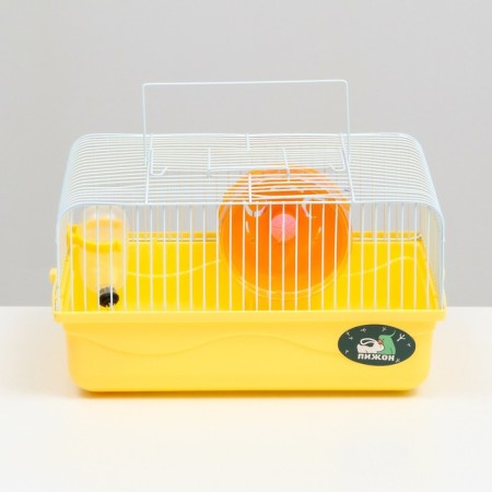 The cage for rodents "Pigzon", 31 x 24 x 17 cm, yellow-1