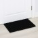 Muddy mud -bearded rug 40 × 60 × 2.2 cm, black color