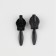 Automatic castle for a secret lightning, No. 3, 10 pcs, black color