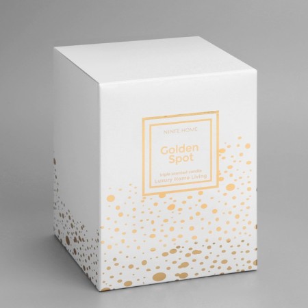 Aromatic candle "Golden Spot", an elderberry and grapefruit, a white glass-6