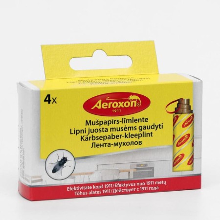 Sticky tape from flies "Aeroxon", set, 4 pcs