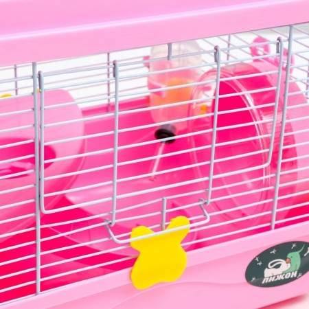 The cage for rodents "Pigzon", 31 x 24 x 30 cm, pink-6