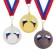 Medal for applying 067 diam 5 cm, tricolor. Color ser. With a ribbon