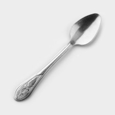 Spoon aluminum tea, h = 15 cm, silver color