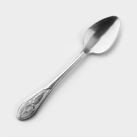 Spoon aluminum tea, h = 15 cm, silver color