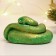 Figure "Snake Leia" green with gilding, 5x6.5x7.5cm