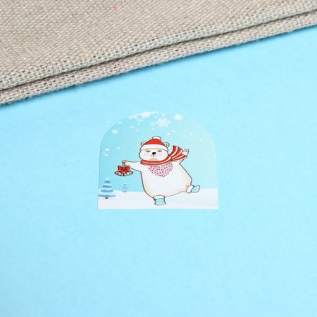Stickers in the roll "ice rink", 500 pcs, 3.5 x 2.5 cm-4