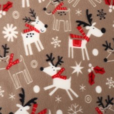 Плед Belezza Christmas deers 120x150см, флис 150г/м, пэ100%