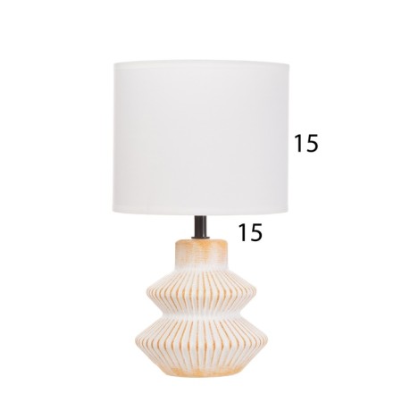 Table lamp "CRIM" 1x40W E14 beige/orange 18x18x29cm-5
