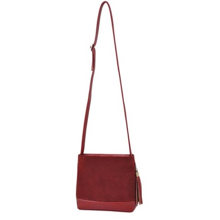 Cross-Bodi bag, lightning department, red color 23.5x7x23cm