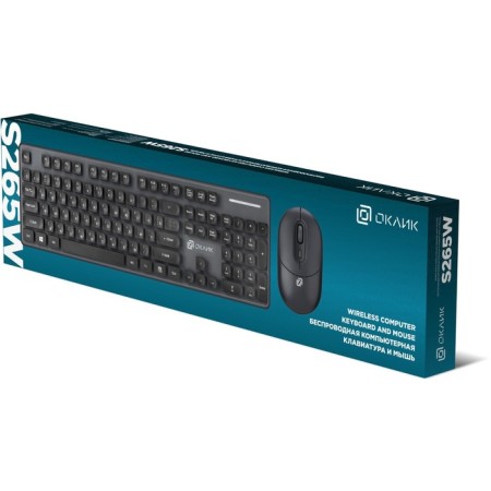 Keyboard + Mouse R265W Clab: Black Mouse: Black USB Wireless Bluetooth/Radio Mult 107807-1