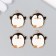Decor for creativity metal, enamel "Penguin Pukhlyash" 2.2x2.3 cm
