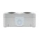 Horizontal block 2 sockets (ceramics) mini ip54 with grounding, o/y, gray kranz