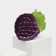 Ceramic "grapes" plate, flat, purple, 23.5 cm, 1 variety, Iran