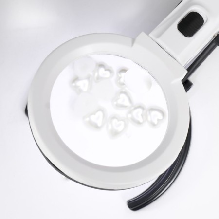 Lamp-lupa x2.5 x8 for LEDX10 creativity from 2AA+ from the Linza network D = 2.5 and 9 cm-7