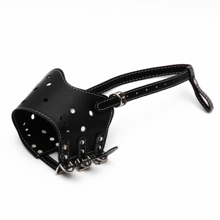 Muzzle of pressed leather adjustable, No. 4, DN 8.8 cm, OM 29-35 cm, black-1