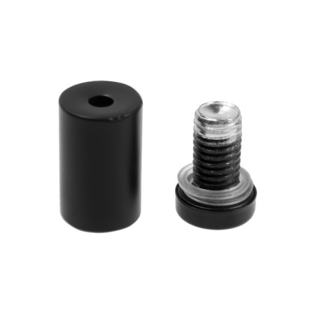 Remote holder for signs, 16x30 mm, black color, set 6 pcs.-1