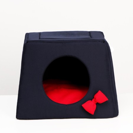 Transformer House "Samanka" 45 x 45 x 36 cm, red-blue-3