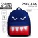 Buscoper Textile Backpack with a “shark” pocket, a reflector. Elements, 27x23 x 10 cm