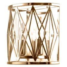 Wall lamp STILFORT 3020/05/02W Rombik, 2x40W, E14, 220x220x220 mm, bronze color