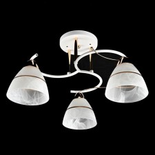 Lamp Ceiling Economy Service 10098/3wt+FGD WT, 3x60W, E27, 28x45x45 cm, white color