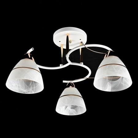 Lamp Ceiling Economy Service 10098/3wt+FGD WT, 3x60W, E27, 28x45x45 cm, white color