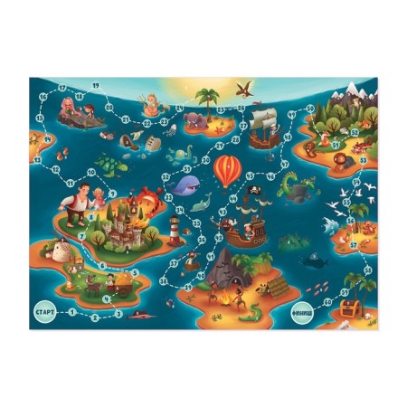 Board game-quest game "Treasure Map"-2