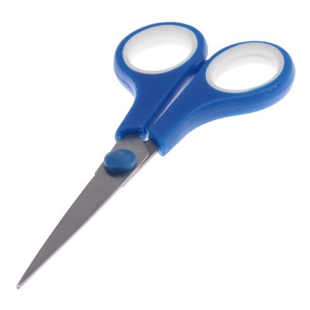 Chancellery scissors "Tropic", 13.5 cm, plastic handles, blister, hull mix-9