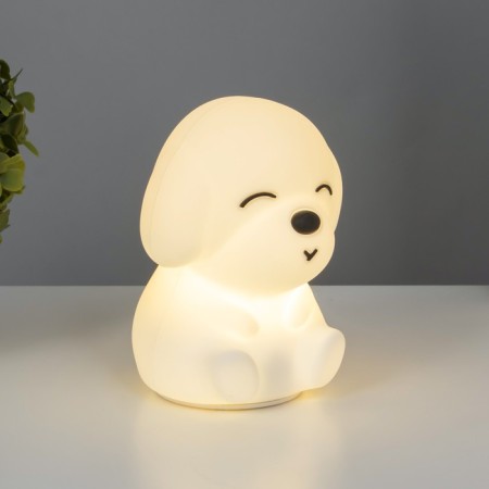 Night-mock "dog" LED from USB white 12x10x14 cm Risalux-1