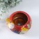 Souvenir ceramics stand "Gray bird on the bowl" MIX 11x11.5x8.5 cm