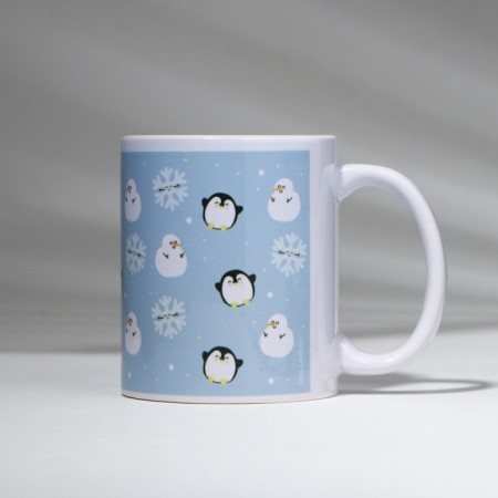 Ceramic Pattern mug, 320 ml, white color-2