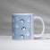 Ceramic Pattern mug, 320 ml, white color
