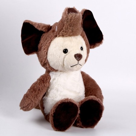 Soft toy "Bear" in an elephant suit, 40 cm, brown color
