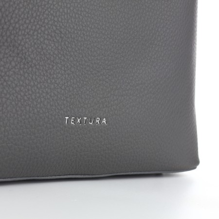 Women's bag with lightning, textura, average size, color gray-5