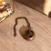 Compass with sunny clock "Antik" brass, on a chain of 5 cm