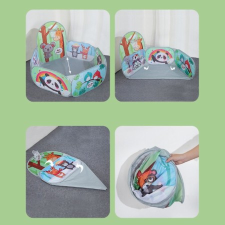 Children's game tent - dry pool for balls "Animal World" without balls, 120 × 75 × 60 cm-2
