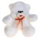 Soft toy "Bear with a bow", color mix