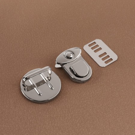 Bag -3 × 3 cm fastener, silver color-2