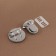 Bag -3 × 3 cm fastener, silver color