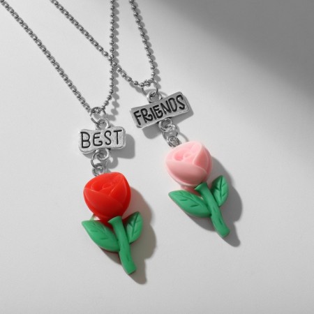 Kulons "Demetrons" roses, colored in silver, 40.5 cm