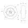 Wheel for transport carts, D = 75 mm