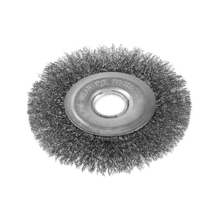 Metal brush for ushm tundra, flat, landing 22 mm, 125 mm