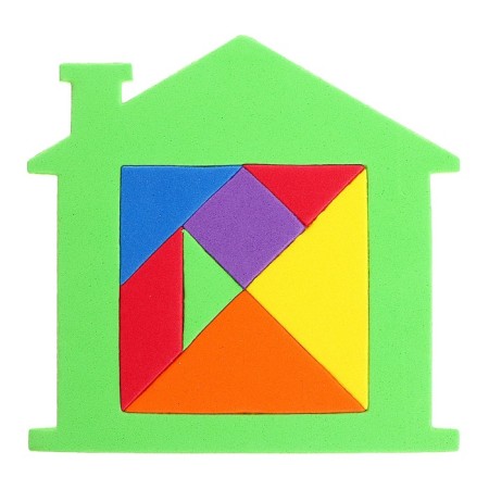 Tangram "House", Mix colors-7